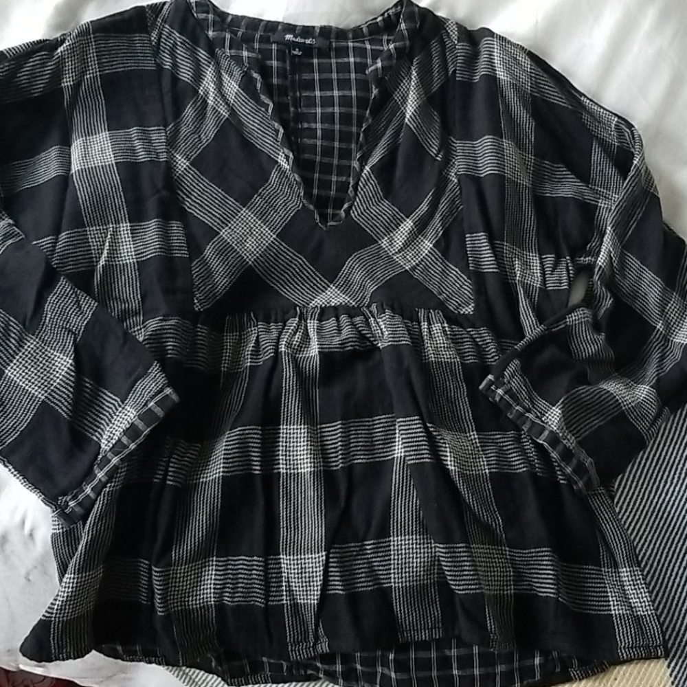 Madewell Three Quarter Sleeve Shirt